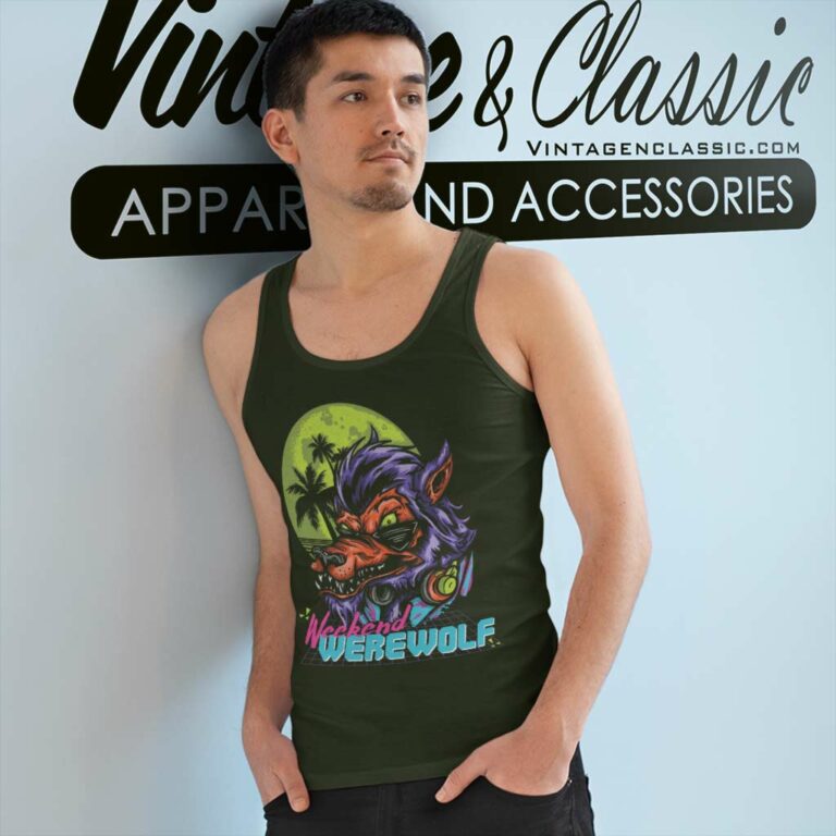 Weekend Werewolf Werewolf Ripping Tank Top Racerback Weekend Werewolf Werewolf Ripping Tank Top Racerback