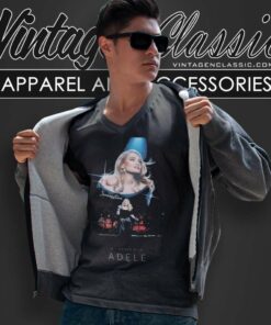 Weekends With Adele Graphic V Neck TShirt