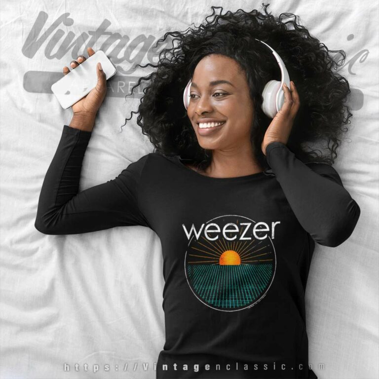 Weezer Digital Sunset Long Sleeve Tee Weezer Digital Sunset Long Sleeve Tee