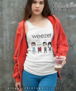 Weezer Drawing Tank Top Racerback
