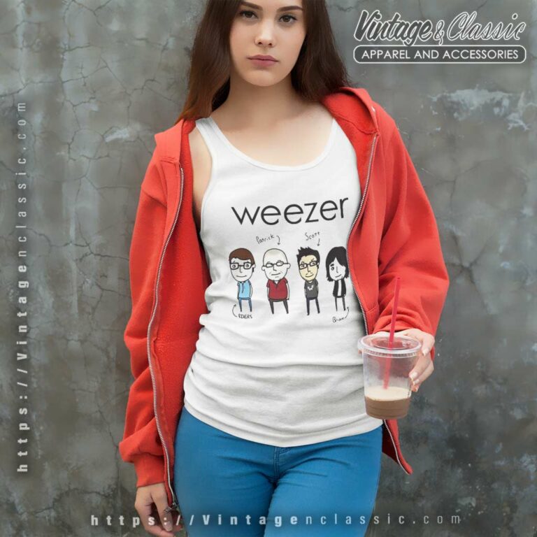 Weezer Drawing Tank Top Racerback Weezer Drawing Tank Top Racerback