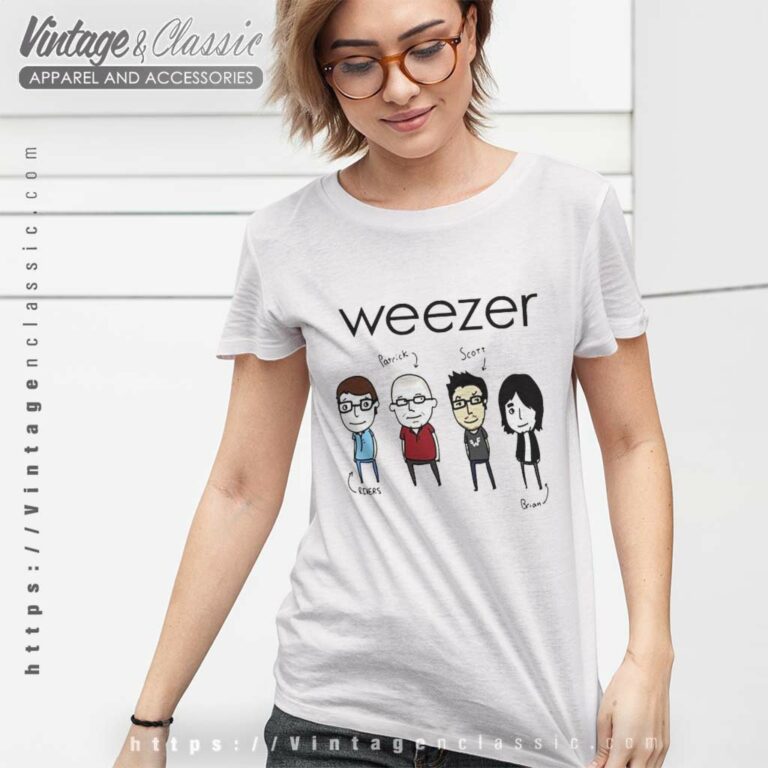 Weezer Drawing Women TShirt Weezer Drawing Women TShirt