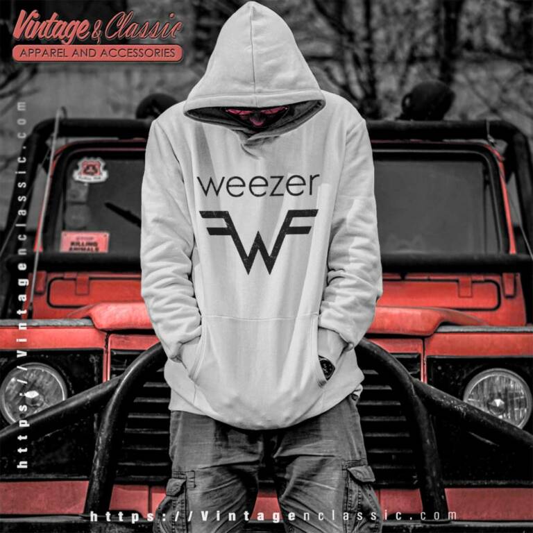 Weezer Logo Vintage Hoodie Weezer Logo Vintage Hoodie