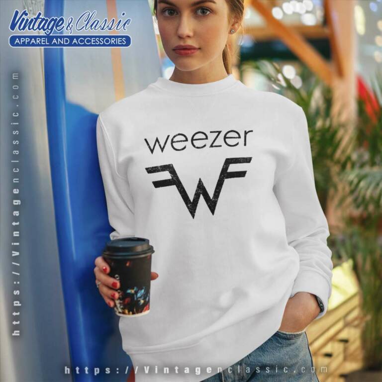 Weezer Logo Vintage Sweatshirt Weezer Logo Vintage Sweatshirt