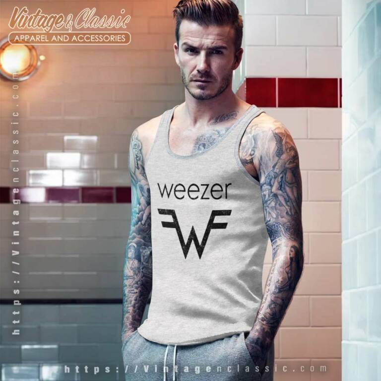 Weezer Logo Vintage Tank Top Racerback Weezer Logo Vintage Tank Top Racerback