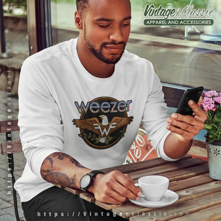 Weezer Shirt American Eagle Logo Sweatshirt Weezer Shirt American Eagle Logo Sweatshirt