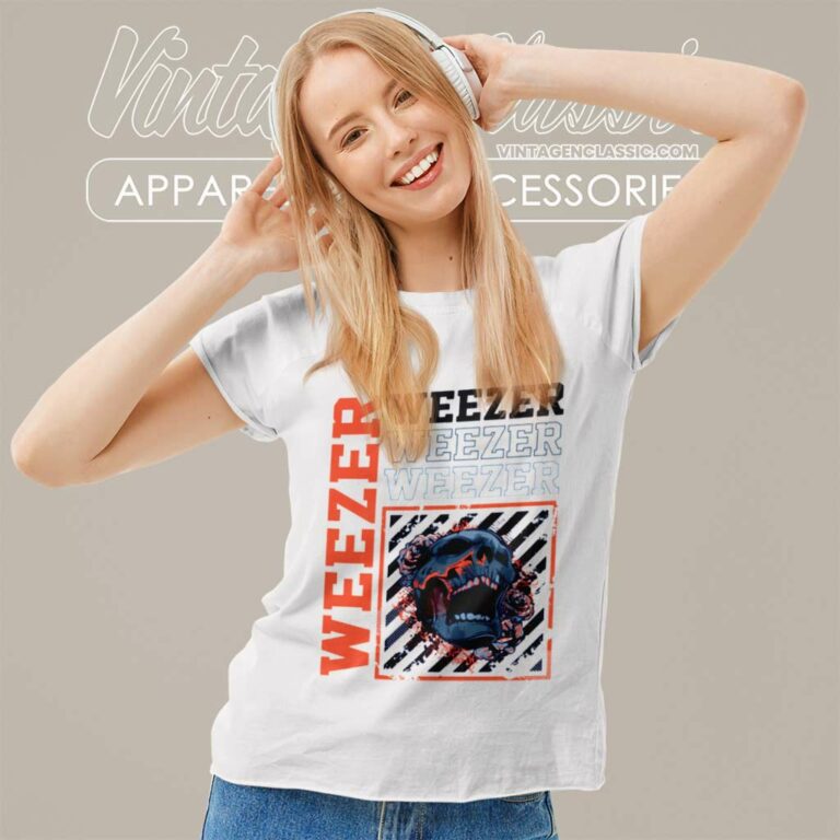 Weezer Skull Women TShirt Weezer Skull Women TShirt