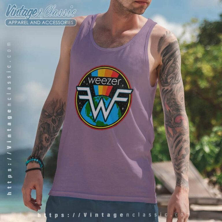 Weezer Space Tank Top Racerback Weezer Space Tank Top Racerback