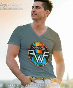 Weezer Space V Neck TShirt