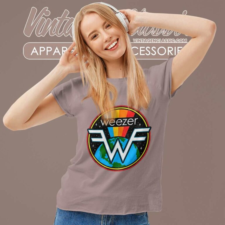 Weezer Space Women TShirt Weezer Space Women TShirt