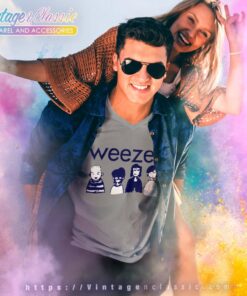 Weezer Vintage V Neck TShirt