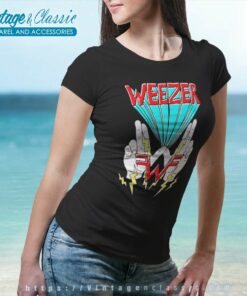 Weezer W Hand Logo Women TShirt