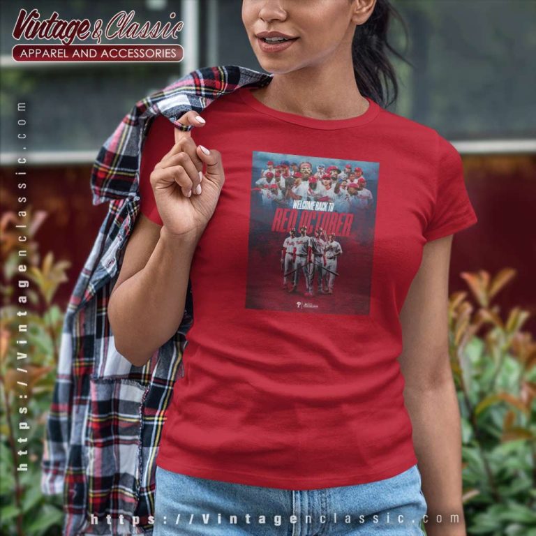 Welcome Back To Phillies Red October Women TShirt Welcome Back To Phillies Red October Women TShirt