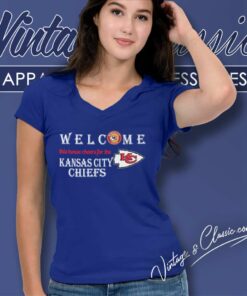 Welcome This House Cheers For The Kansas City Chiefs V Neck TShirt