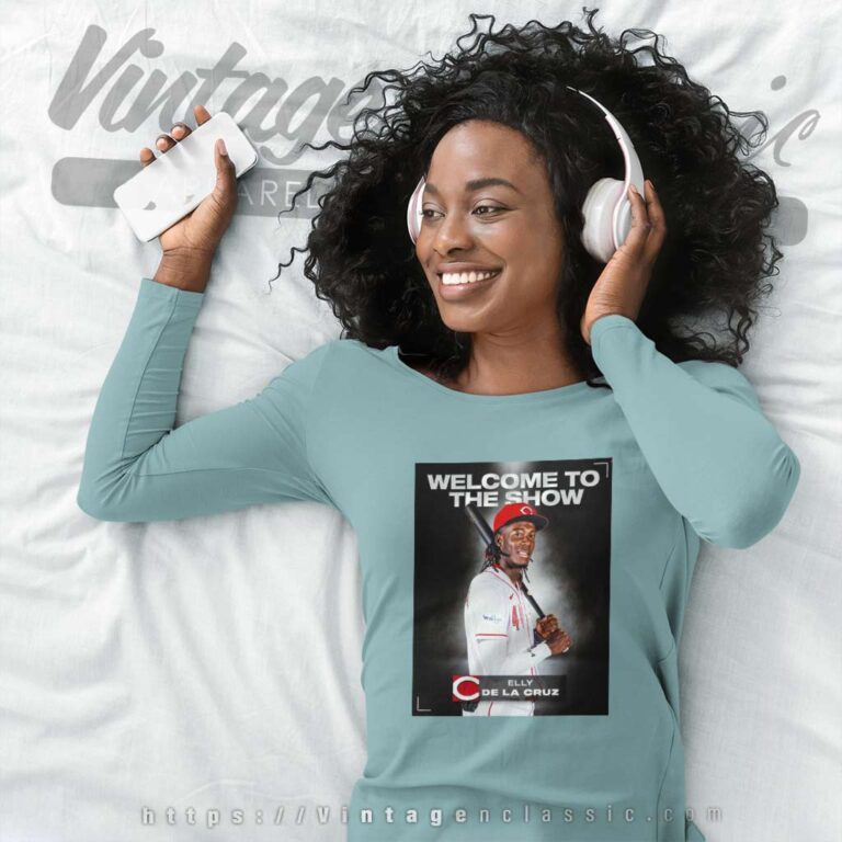 Welcome To The Show Elly De La Cruz Long Sleeve Tee Welcome To The Show Elly De La Cruz Long Sleeve Tee