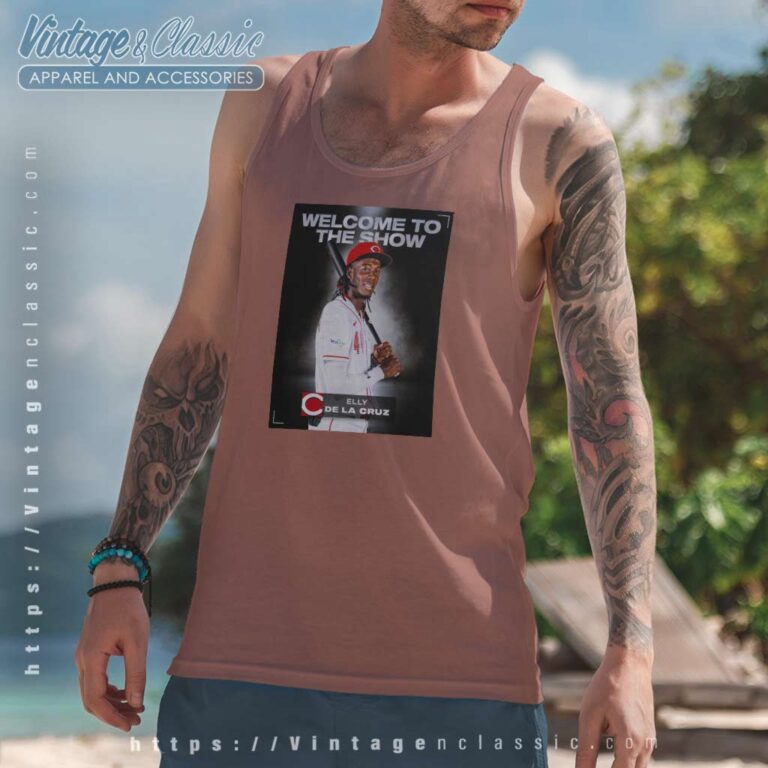 Welcome To The Show Elly De La Cruz Tank Top Racerback Welcome To The Show Elly De La Cruz Tank Top Racerback