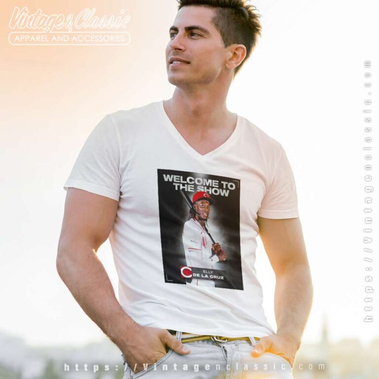 Welcome To The Show Elly De La Cruz V Neck TShirt Welcome To The Show Elly De La Cruz V Neck TShirt