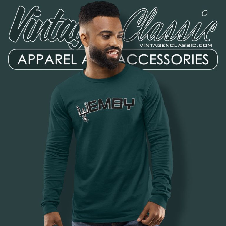 Wemby Shirt Victor Wembanyama Long Sleeve Tee Wemby Shirt Victor Wembanyama Long Sleeve Tee