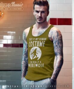 Werewolf This Is My Human Costume Tank Top Racerback 1
