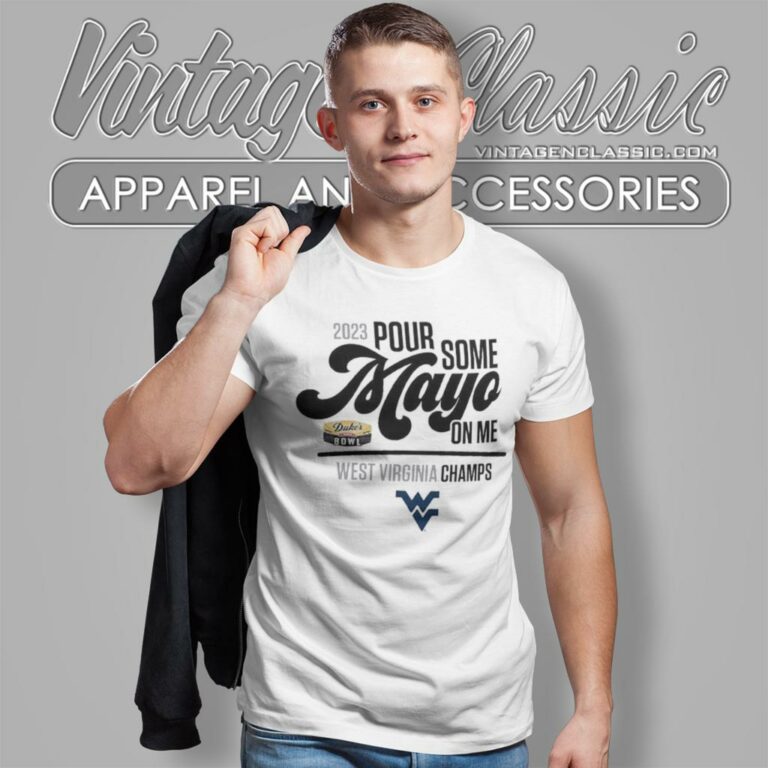 West Virginia Mountaineers 2023 Dukes Mayo Bowl Champions T Shirt West Virginia Mountaineers 2023 Dukes Mayo Bowl Champions T Shirt