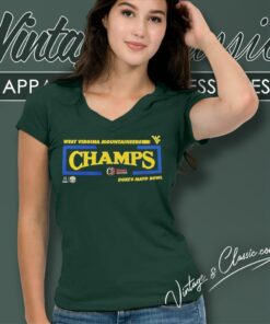 West Virginia Mountaineers 2023 Dukes Mayo Bowl Football V Neck TShirt