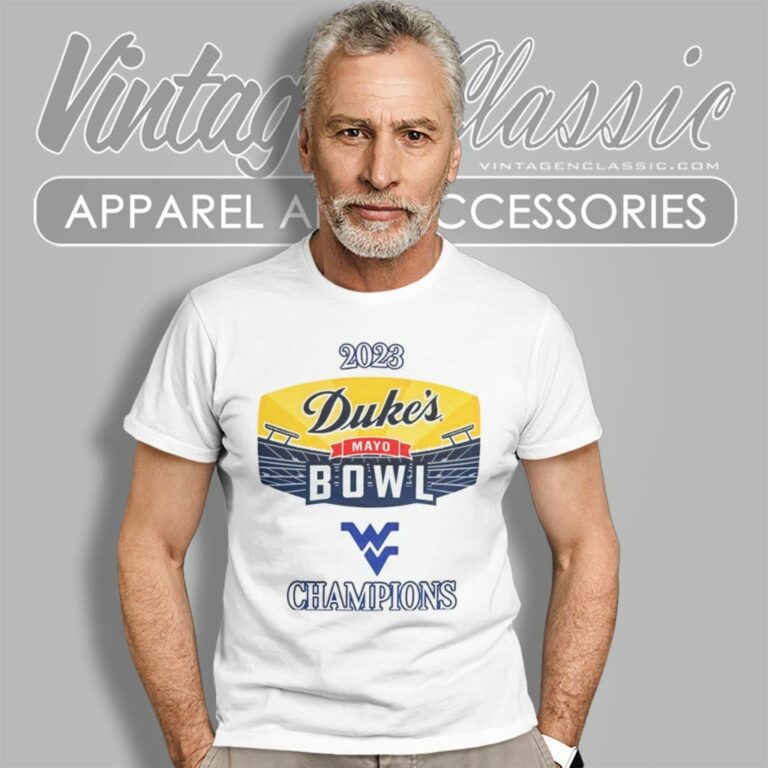 West Virginia Mountaineers 2023 Dukes Mayo Bowl Logo T Shirt West Virginia Mountaineers 2023 Dukes Mayo Bowl Logo T Shirt