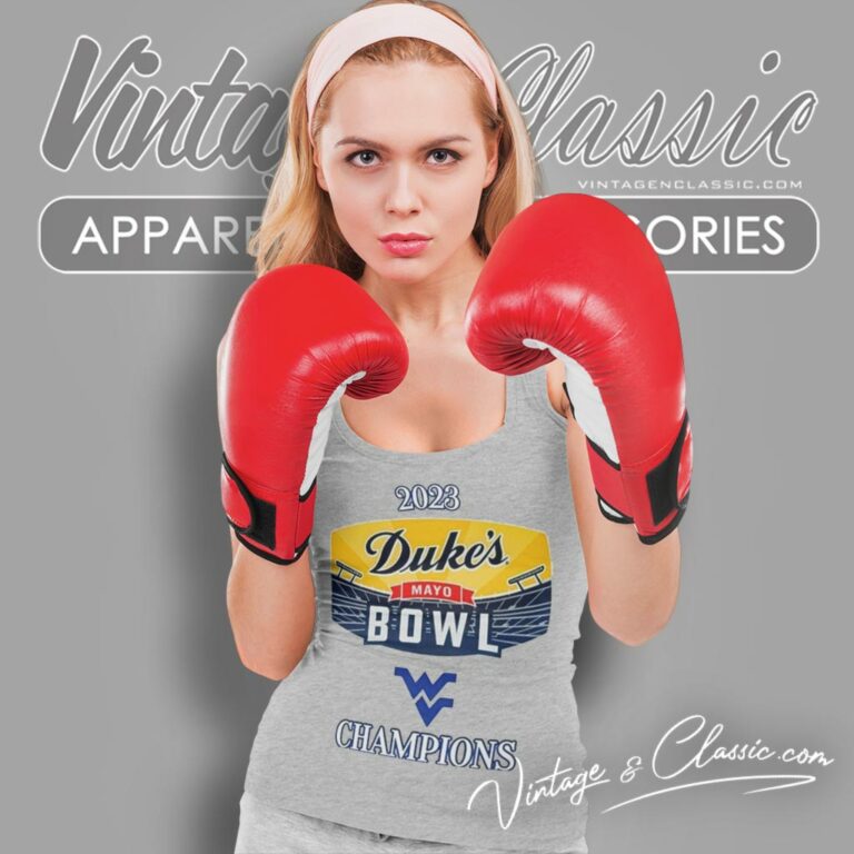 West Virginia Mountaineers 2023 Dukes Mayo Bowl Logo Tank Top Racerback West Virginia Mountaineers 2023 Dukes Mayo Bowl Logo Tank Top Racerback