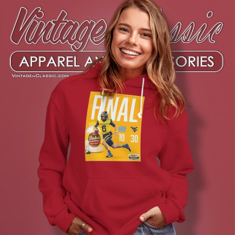 West Virginia Mountaineers Football Win The 2023 Dukes Mayo Bowl Champions Ncaa College Football Hoodie West Virginia Mountaineers Football Win The 2023 Dukes Mayo Bowl Champions Ncaa College Football Hoodie