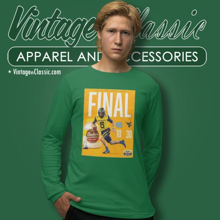 West Virginia Mountaineers Football Win The 2023 Dukes Mayo Bowl Champions Ncaa College Football Long Sleeve Tee West Virginia Mountaineers Football Win The 2023 Dukes Mayo Bowl Champions Ncaa College Football Long Sleeve Tee