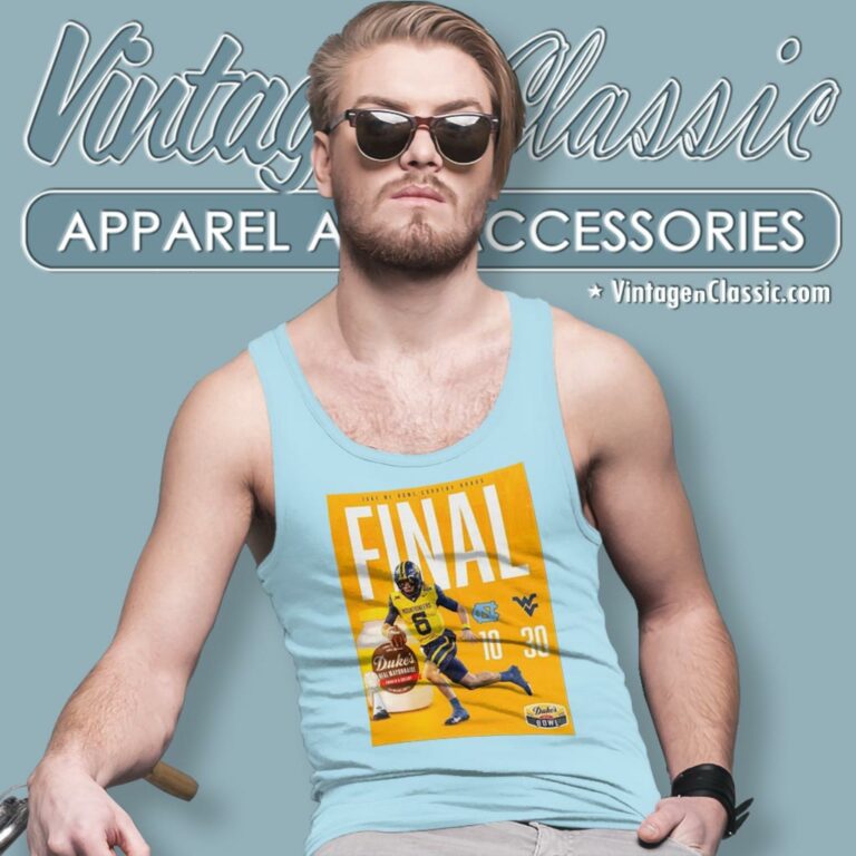West Virginia Mountaineers Football Win The 2023 Dukes Mayo Bowl Champions Ncaa College Football Tank Top Racerback West Virginia Mountaineers Football Win The 2023 Dukes Mayo Bowl Champions Ncaa College Football Tank Top Racerback