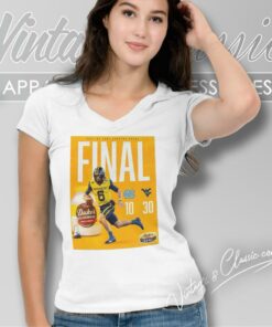 West Virginia Mountaineers Football Win The 2023 Dukes Mayo Bowl Champions Ncaa College Football V Neck TShirt