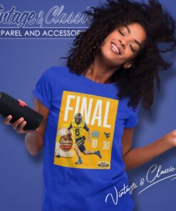 West Virginia Mountaineers Football Win The 2023 Dukes Mayo Bowl Champions Ncaa College Football Women T Shirt