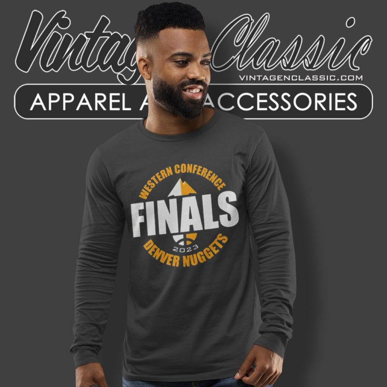 Western Conference Denver Nuggets Finals 2023 Long Sleeve Tee Western Conference Denver Nuggets Finals 2023 Long Sleeve Tee