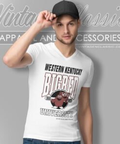 Western Kentucky University Hilltoppers Big Red V Neck TShirt