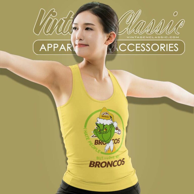 Western Michigan Broncos Ncaa Christmas Grinch Shirt I Hate People But I Love My Broncos Tank Top Racerback 1 Western Michigan Broncos Ncaa Christmas Grinch Shirt I Hate People But I Love My Broncos Tank Top Racerback 1