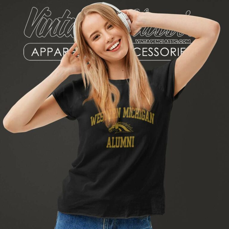 Western Michigan University Broncos Alumni Women TShirt Western Michigan University Broncos Alumni Women TShirt