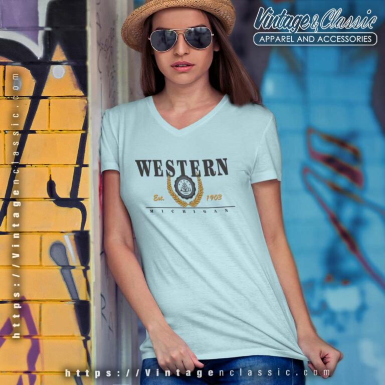 Western Michigan University V Neck TShirt Western Michigan University V Neck TShirt