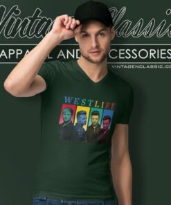 Westlife The Twenty Tour V Neck TShirt