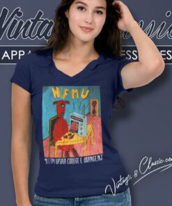 WFMU Radio Upsala College Shirt 4 Wfmu Radio Upsala College V Neck TShirt