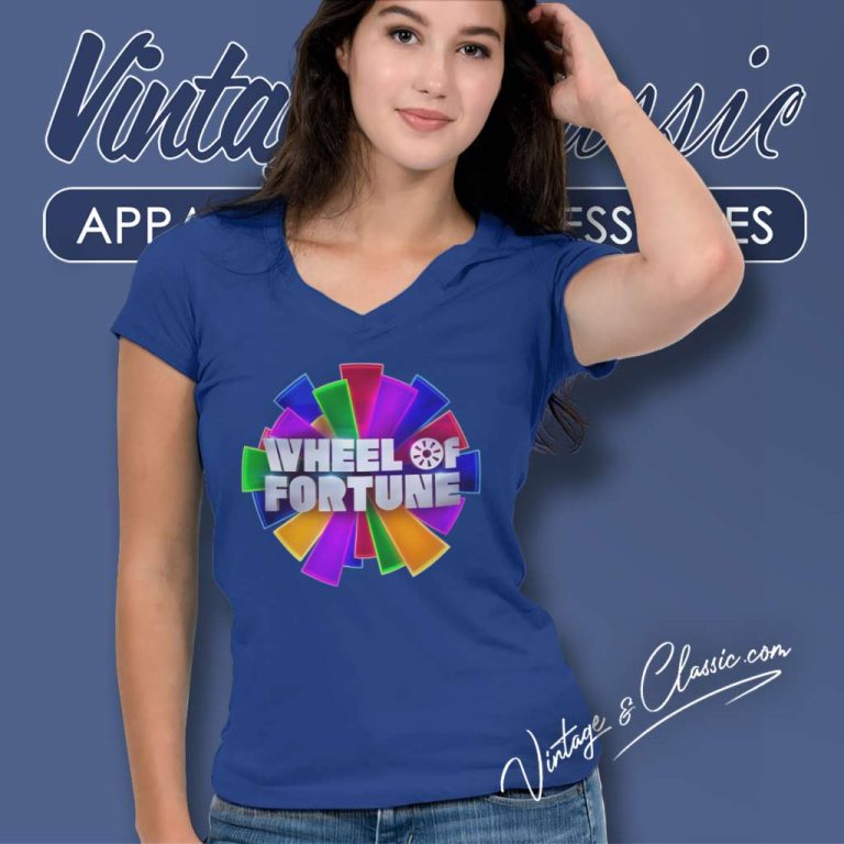 Wheel Of Fortune Shirt New Season Logo V Neck TShirt Wheel Of Fortune Shirt New Season Logo V Neck TShirt