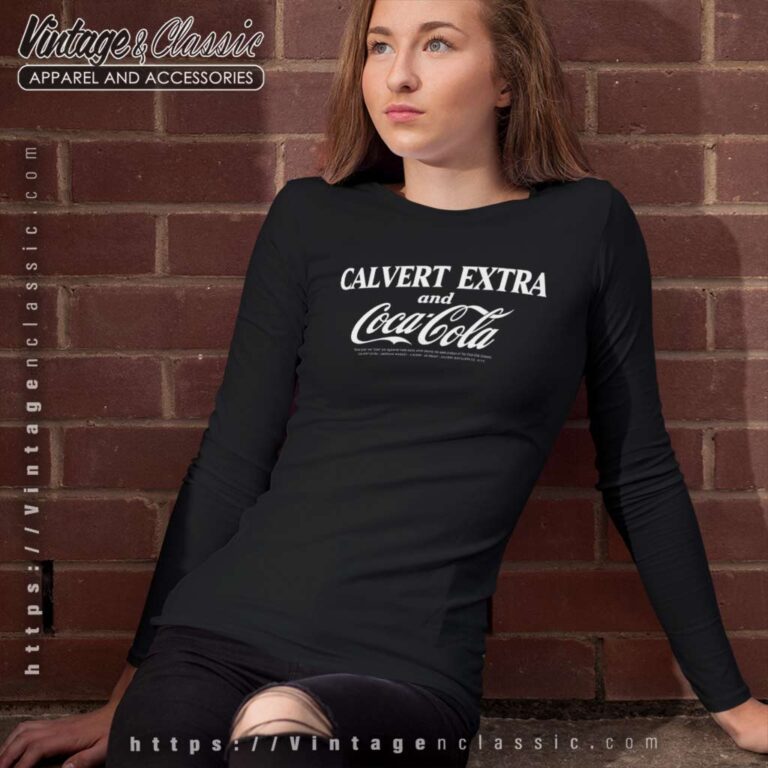 Whiskey Calvert Extra Coca Cola Long Sleeve Tee Whiskey Calvert Extra Coca Cola Long Sleeve Tee