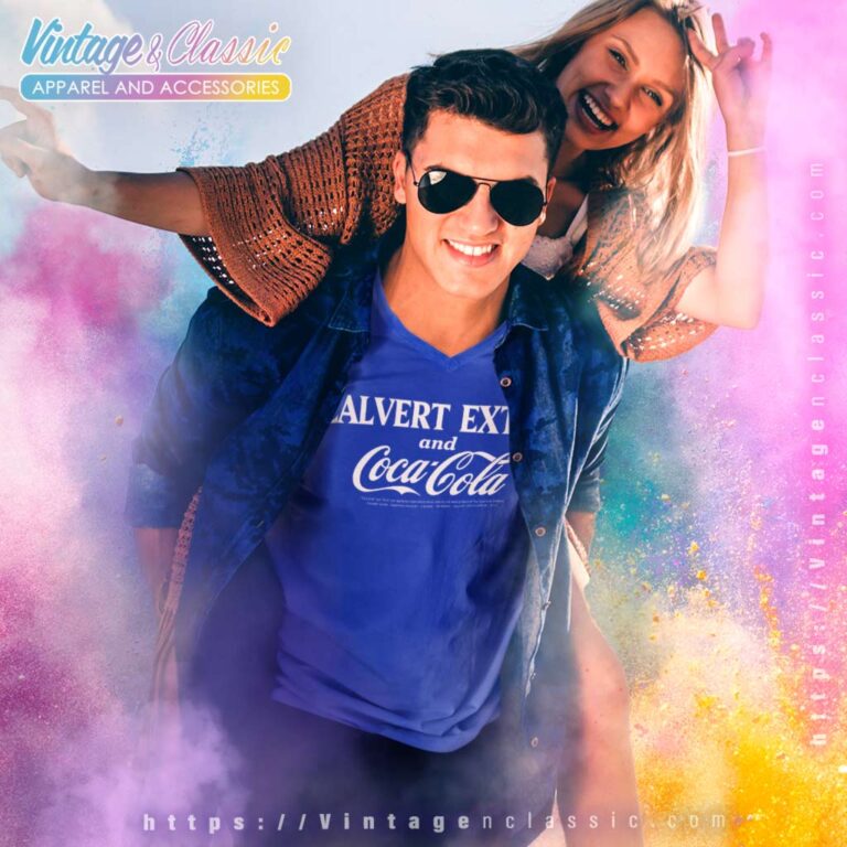 Whiskey Calvert Extra Coca Cola V Neck TShirt Whiskey Calvert Extra Coca Cola V Neck TShirt