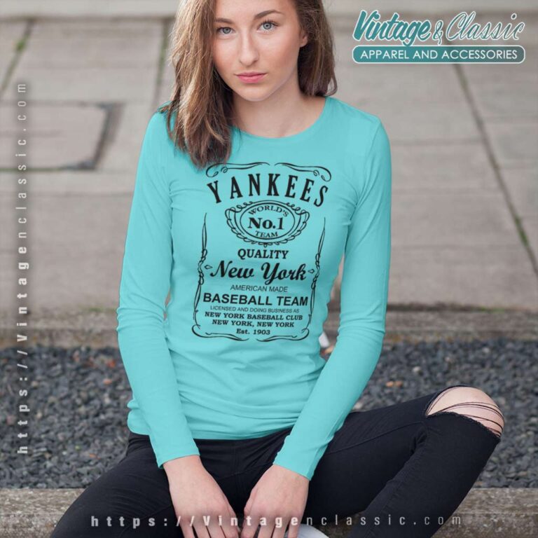 Whiskey New York Yankees Graphic Long Sleeve Tee Whiskey New York Yankees Graphic Long Sleeve Tee