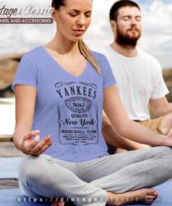 Whiskey New York Yankees Graphic V Neck TShirt