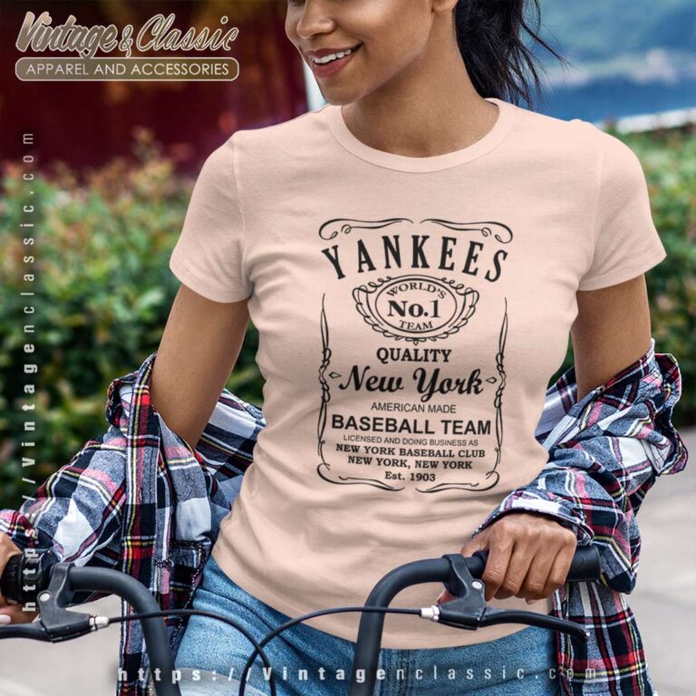 Whiskey New York Yankees Graphic Women TShirt Whiskey New York Yankees Graphic Women TShirt