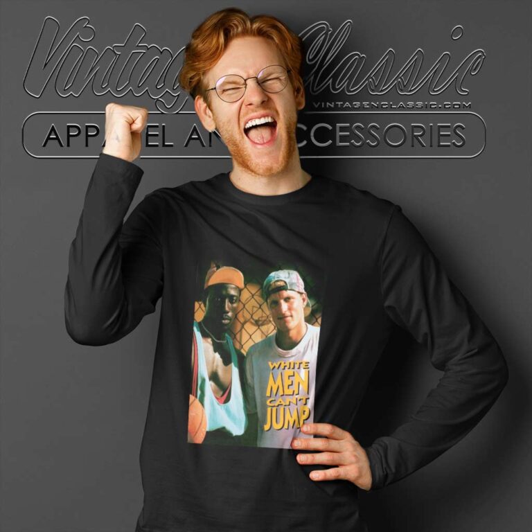 White Men Cant Jump Poster Long Sleeve Tee White Men Cant Jump Poster Long Sleeve Tee