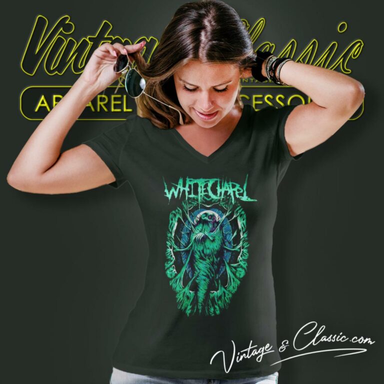 Whitechapel Death Cocoon V Neck TShirt Whitechapel Death Cocoon V Neck TShirt