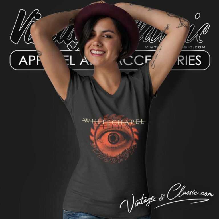 Whitechapel Eye Blade V Neck TShirt Whitechapel Eye Blade V Neck TShirt