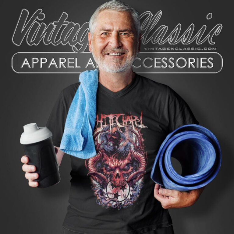 Whitechapel Shirt Hold The World V Neck TShirt Whitechapel Shirt Hold The World V Neck TShirt