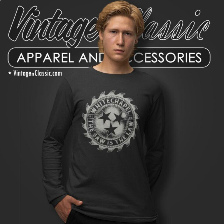 Whitechapel Shirt Saw Is The Law Long Sleeve Tee Whitechapel Shirt Saw Is The Law Long Sleeve Tee